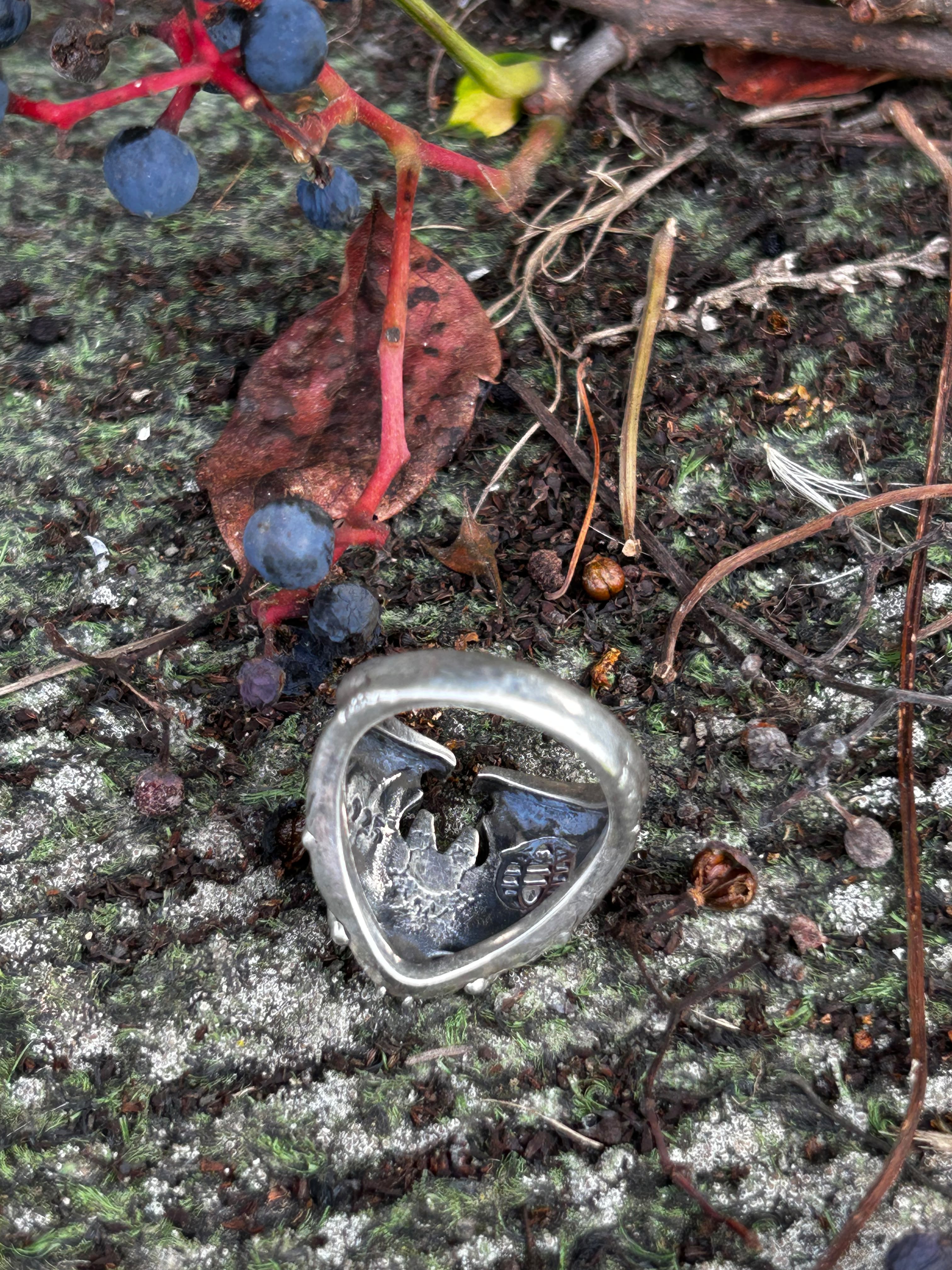 Flight Tribe .925 Silver Bat Ring