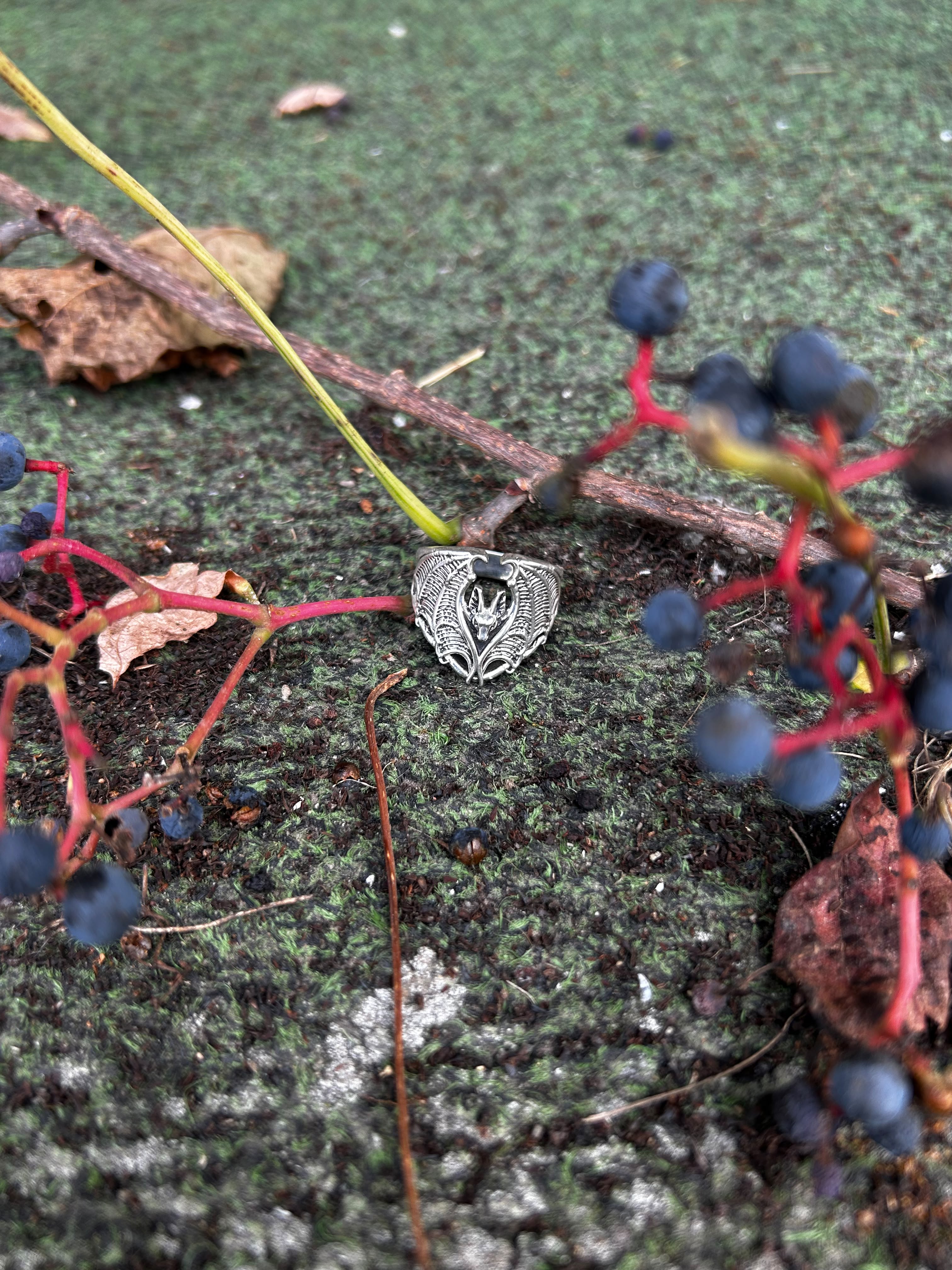 Flight Tribe .925 Silver Bat Ring